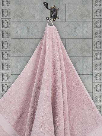 Махровое полотенце для ванной AREL Karna, розовое-2